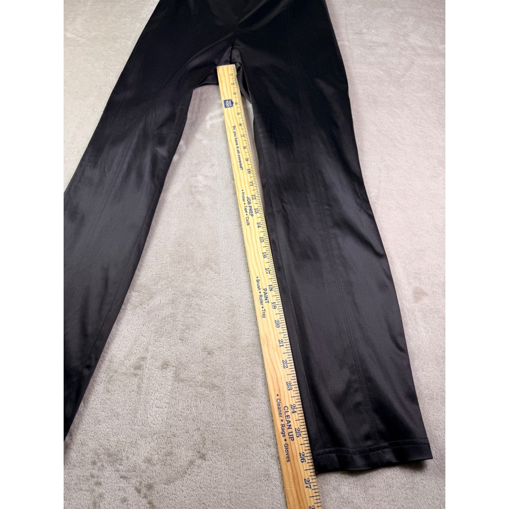 & Other Stories Womens Black Satin High Waisted Slim‎ Leg Trousers Size 4 Small - Picture 8 of 10